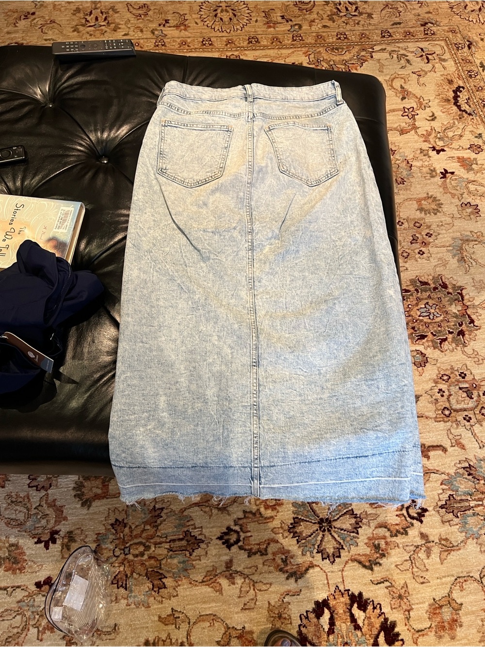 GAP Light Blue Denim Midi Skirt